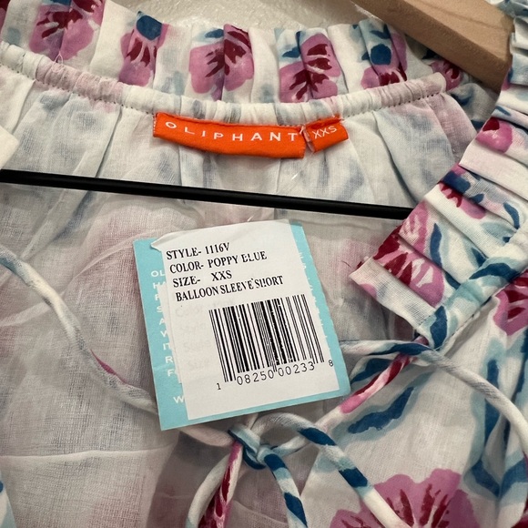 NWT Oliphant Balloon Sleeve Short Dress XXS - Picture 4 of 7